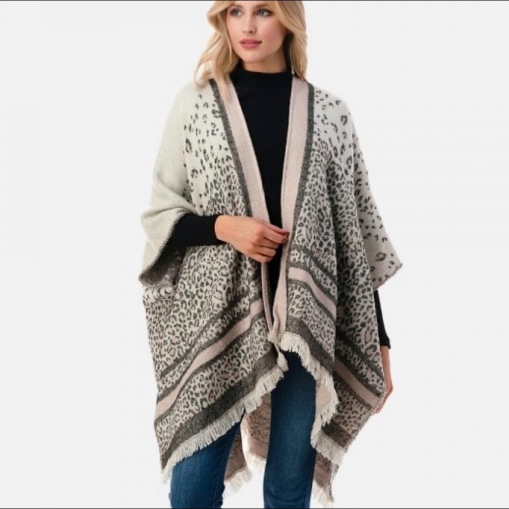 Animal Print Kimono